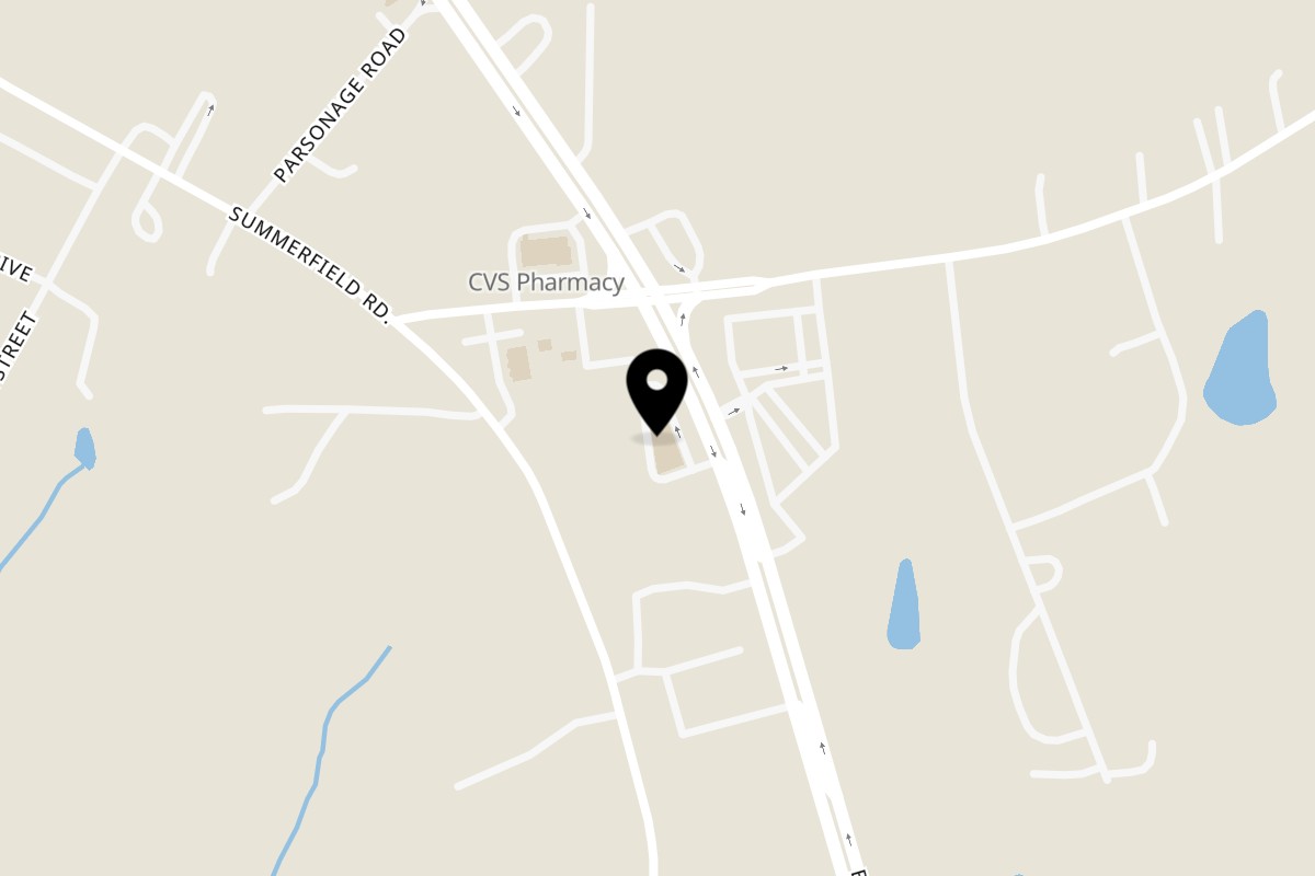 Map showing the location of Mama Ginna's on 4549 US-220 in Summerfield